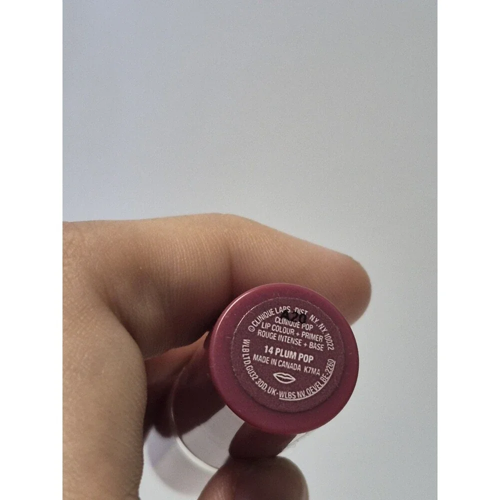 Clinique Pop Lip Colour + Primer Lipstick 14 Plum Pop New Full Size
